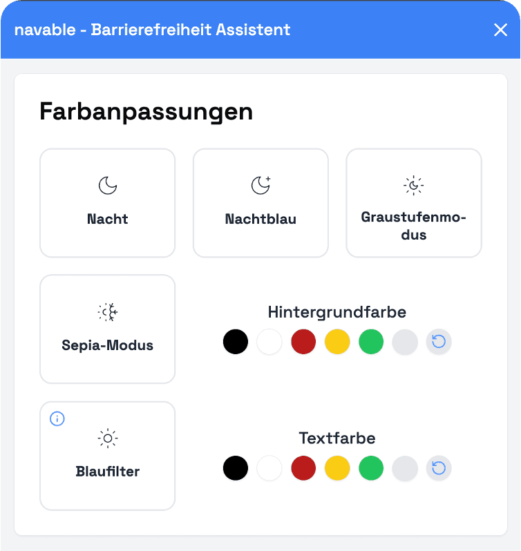 navable Accessibility Widget